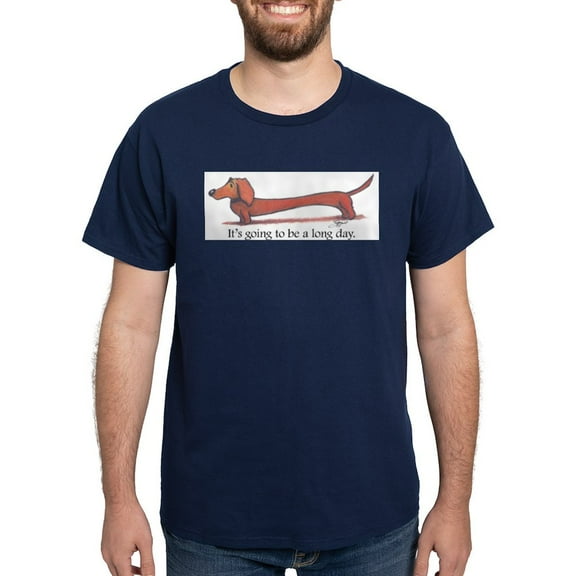CafePress - Long Day Dachshund T Shirt - Men's Classic Graphic Cotton T-Shirt