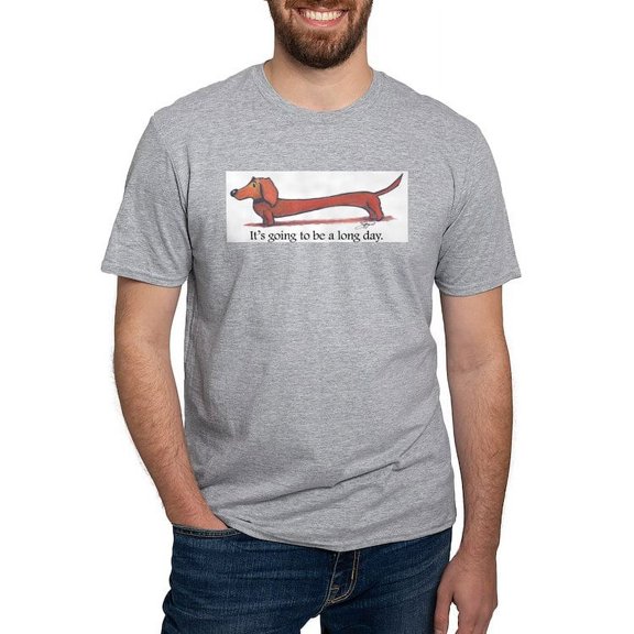 CafePress - Long Day Dachshund T Shirt - Fitted T-Shirt, Vintage Fit Soft Cotton Tee