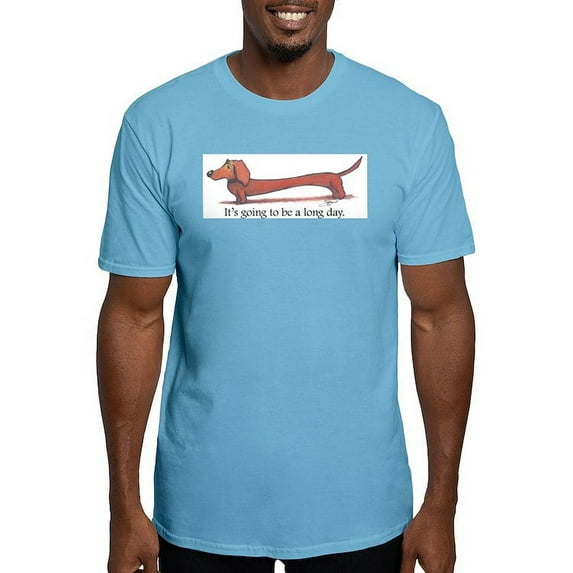 CafePress - Long Day Dachshund T Shirt - Fitted T-Shirt, Vintage Fit Soft Cotton Tee