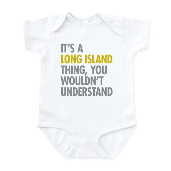 CafePress - Long Island NY Thing Infant Bodysuit - Baby Light Bodysuit, Size Newborn - 24 Months