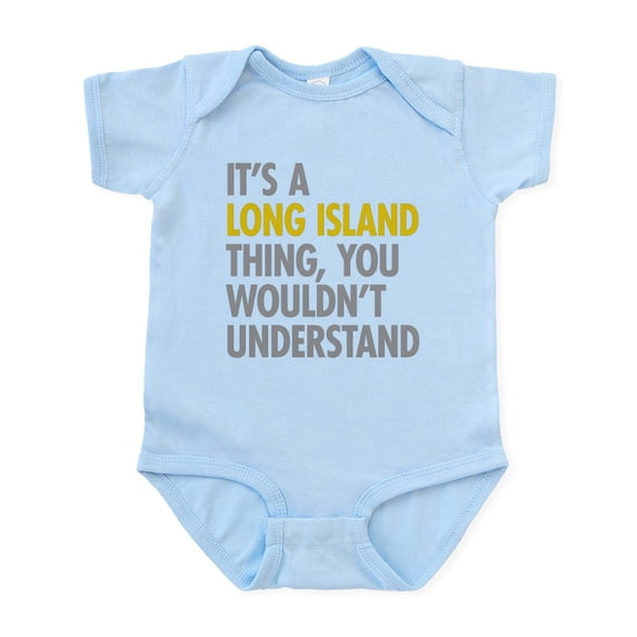 CafePress - Long Island NY Thing Infant Bodysuit - Baby Light Bodysuit, Size Newborn - 24 Months