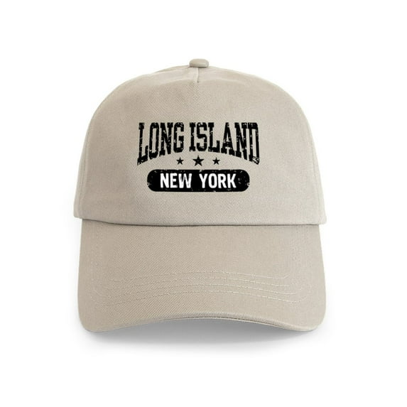 CafePress - Long Island New York Cap - Adjustable 100% Brushed Unisex Casual Cotton Baseball Cap, Beige, 1