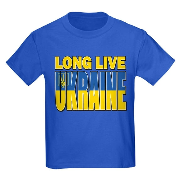CafePress - Long Live Ukraine Kids T Shirt - Dark T-Shirt Kids XS-XL