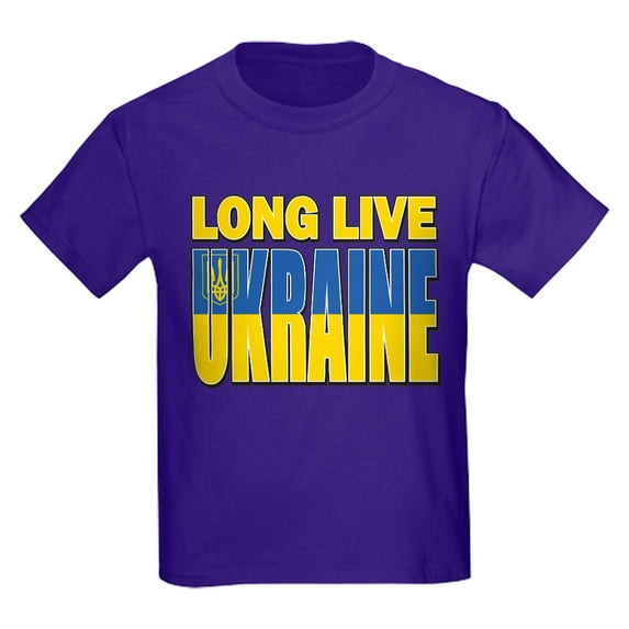 CafePress - Long Live Ukraine Kids T Shirt - Dark T-Shirt Kids XS-XL