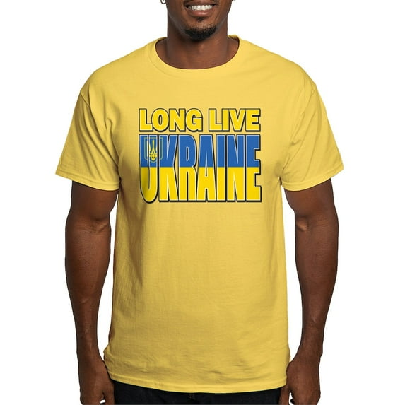 CafePress - Long Live Ukraine Men's Value T Shirt - Men's Classic Graphic T-Shirt