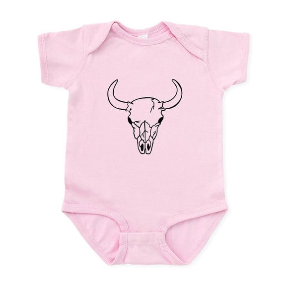 CafePress - Longhorn Skull Body Suit - Baby Light Bodysuit, Size Newborn - 24 Months