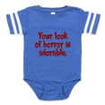 thumbnail image 1 of CafePress - Look Of Horror_Red - Cute Infant Baby Football Bodysuit, 1 of 3