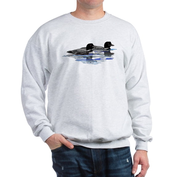 CafePress - Loon Family Sweatshirt - Crew Neck Sweatshirt