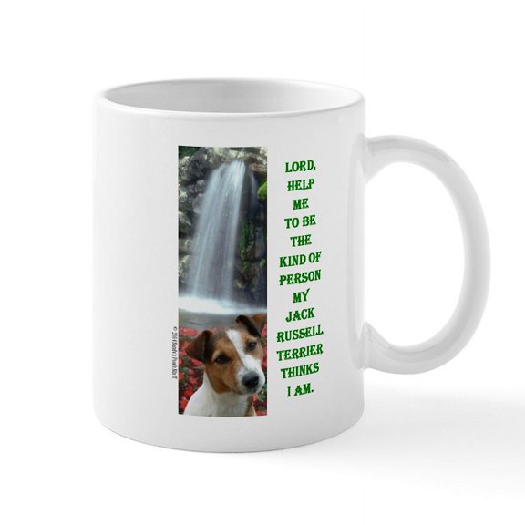 CafePress - Lord Help Me Recmag Jackrussellterrier Mugs - 11 oz Ceramic Mug - Novelty Coffee Tea Cup