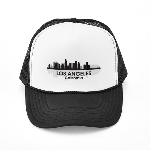 CafePress - Los Angeles Skyline - Adjustable Unisex Printed Trucker Hat with Mesh Back