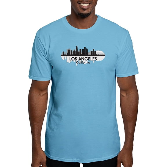 CafePress - Los Angeles Skyline Fitted T Shirt - Fitted T-Shirt, Vintage Fit Soft Cotton Tee