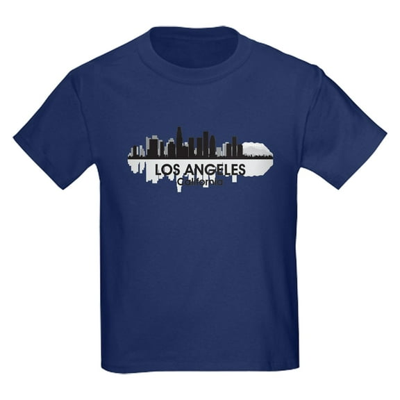 CafePress - Los Angeles Skyline Kids Dark T Shirt - Dark T-Shirt Kids XS-XL