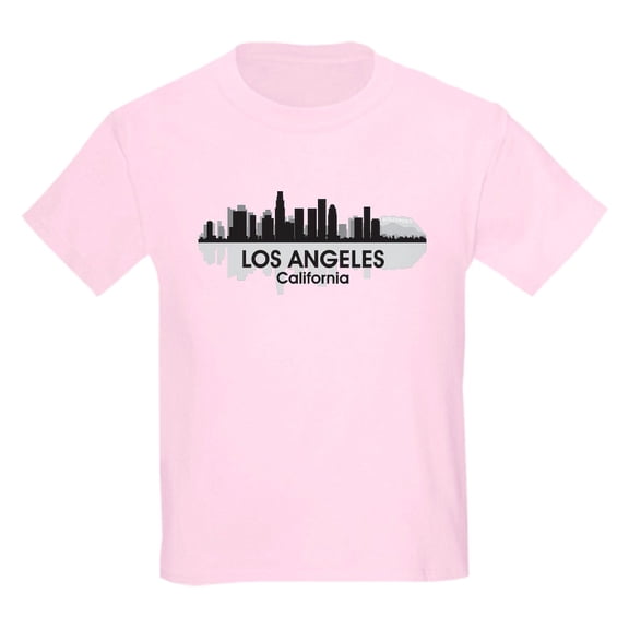 CafePress - Los Angeles Skyline Kids Light T Shirt - Light Classic Kids Graphic, Short Sleeve T-Shirt, Sizes XS-XL