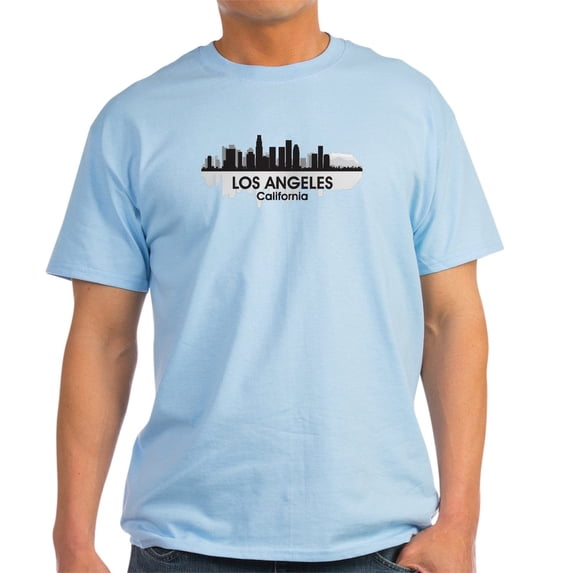 CafePress - Los Angeles Skyline Light T Shirt - Men's Classic Graphic T-Shirt