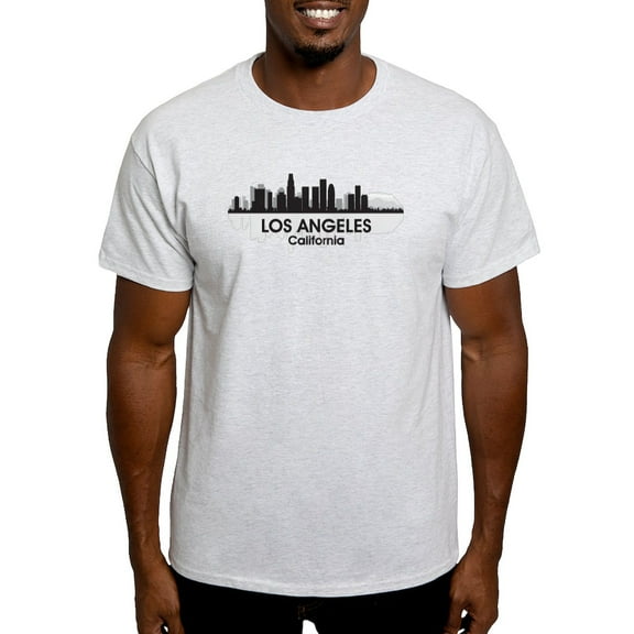 CafePress - Los Angeles Skyline Light T Shirt - Men's Classic Graphic T-Shirt