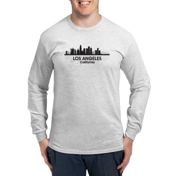 CafePress - Los Angeles Skyline Long Sleeve T Shirt - Unisex Cotton Long Sleeve T-Shirt