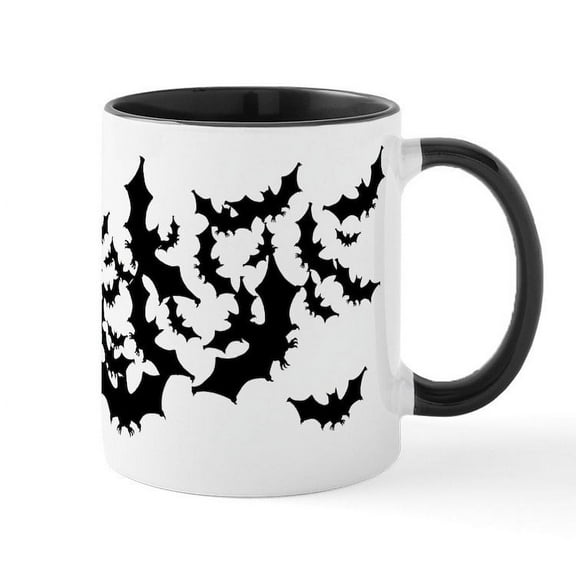 CafePress - Lots Of Bats Mug - 11 oz Ceramic Mug - Novelty Coffee Tea Cup