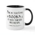 thumbnail image 1 of CafePress - Louisa May Alcott Too Many Books Mug - 11 oz Ceramic Mug - Novelty Coffee Tea Cup, 1 of 6