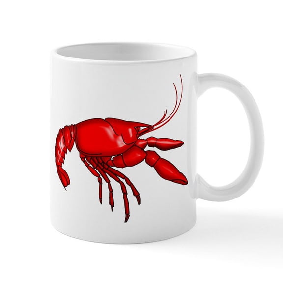 CafePress - Louisiana Crawfish Mug Mugs - 11 oz Ceramic Mug - Novelty Coffee Tea Cup