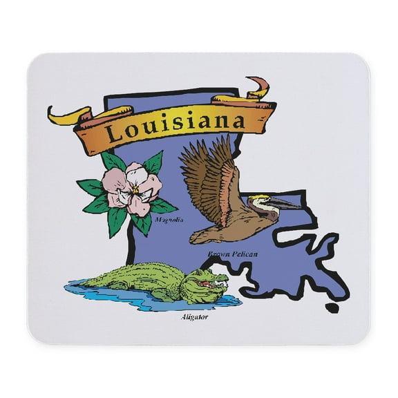 CafePress - Louisiana Map Mousepad - Non-slip Rubber Mousepad, Gaming Mouse Pad