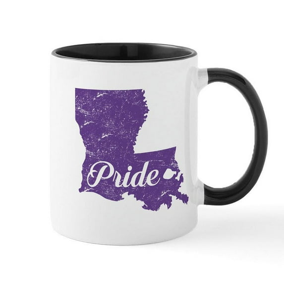 CafePress - Louisiana Pride Mug - 11 oz Ceramic Mug - Novelty Coffee Tea Cup