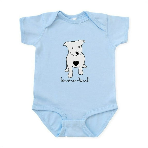 CafePress - Love A Bull_Light Body Suit - Baby Light Bodysuit, Size Newborn - 24 Months