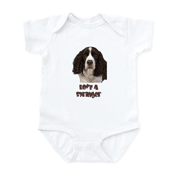 CafePress - Love A Springer Infant Bodysuit - Baby Light Bodysuit, Size Newborn - 24 Months