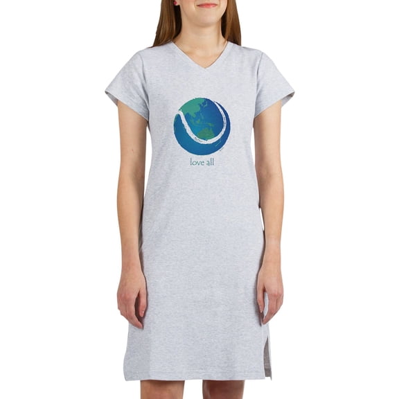 CafePress - Love All World Tennis - Women's Nightshirt