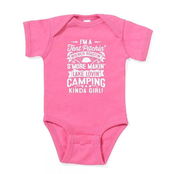 CafePress - Love Camping T Shirt Body Suit - Cute Infant Bodysuit Baby Romper - Size Newborn - 24 Months