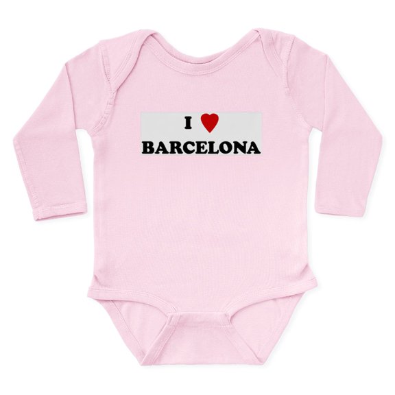 CafePress - Love_Ci_BARCELONA_58_A Body Suit - Long Sleeve Cotton Baby Bodysuit