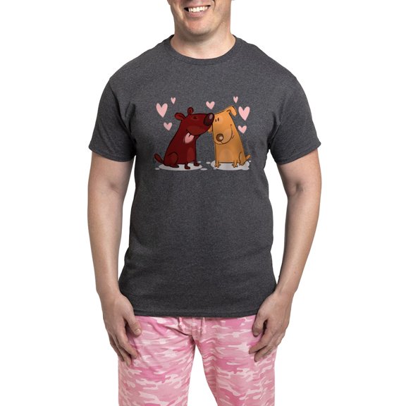 CafePress - Love Dogs Pajamas - Men's Loose Fit, Cotton - 2 Piece Pajama Set