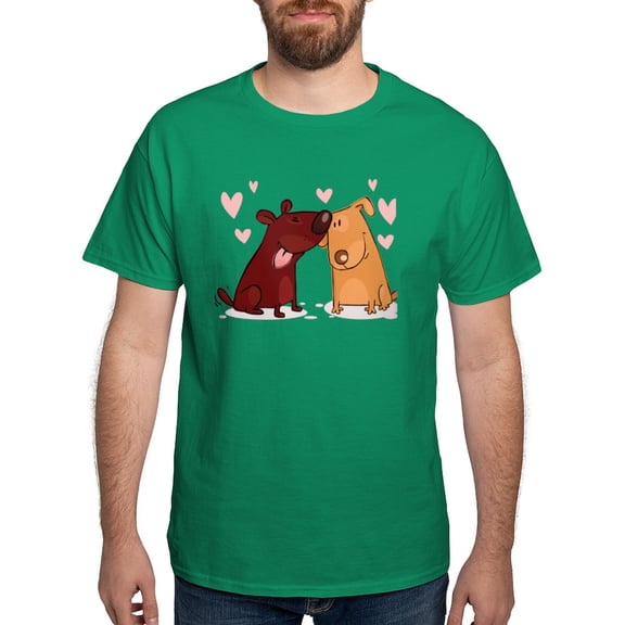 CafePress - Love Dogs T Shirt - Men's Classic Graphic Cotton T-Shirt