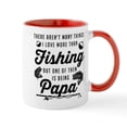 thumbnail image 1 of CafePress - Love Fishing And Being Papa - 11 oz Ceramic Mug - Novelty Coffee Tea Cup, 1 of 4