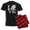 thumbnail image 1 of CafePress - Love Football Men's Dark Pajamas - Men's Dark Loose Fit Cotton Pajama Set, 1 of 7