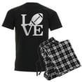 thumbnail image 1 of CafePress - Love Football Men's Dark Pajamas - Men's Dark Loose Fit Cotton Pajama Set, 1 of 7