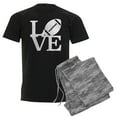 thumbnail image 1 of CafePress - Love Football Men's Dark Pajamas - Men's Dark Loose Fit Cotton Pajama Set, 1 of 7