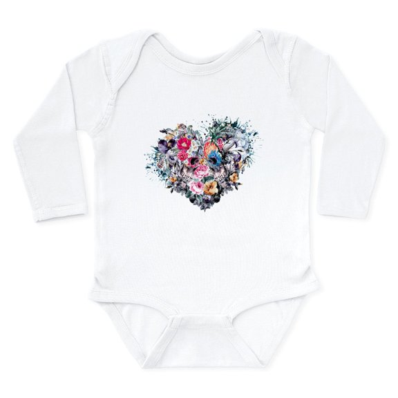 CafePress - Love Forever Body Suit - Long Sleeve Cotton Baby Bodysuit