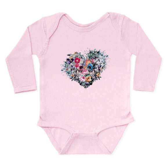 CafePress - Love Forever Body Suit - Long Sleeve Cotton Baby Bodysuit