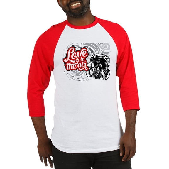 CafePress - Love Is In The Air Baseball Tee - Cotton Baseball Jersey, 3/4 Raglan Sleeve Shirt