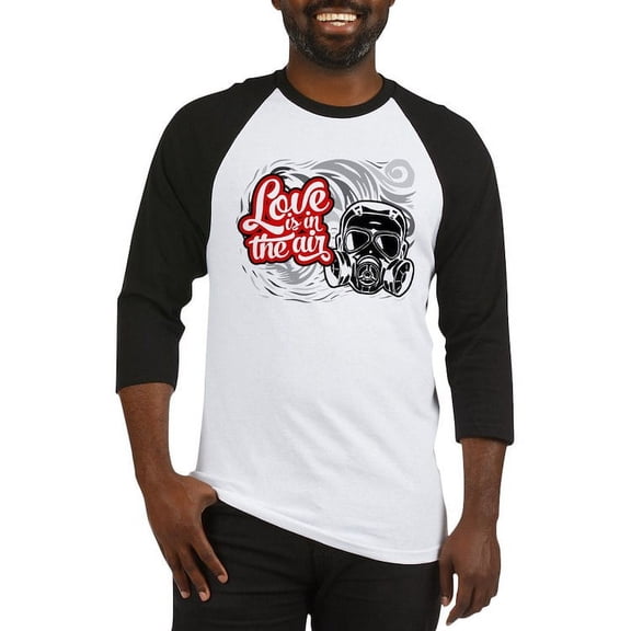 CafePress - Love Is In The Air Baseball Tee - Cotton Baseball Jersey, 3/4 Raglan Sleeve Shirt