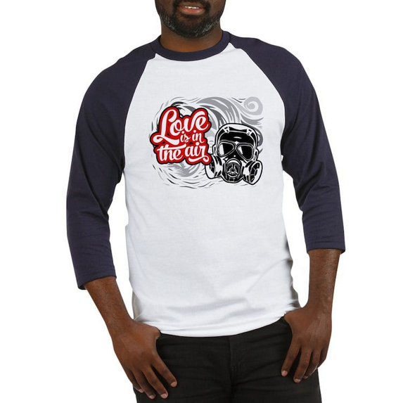 CafePress - Love Is In The Air Baseball Tee - Cotton Baseball Jersey, 3/4 Raglan Sleeve Shirt