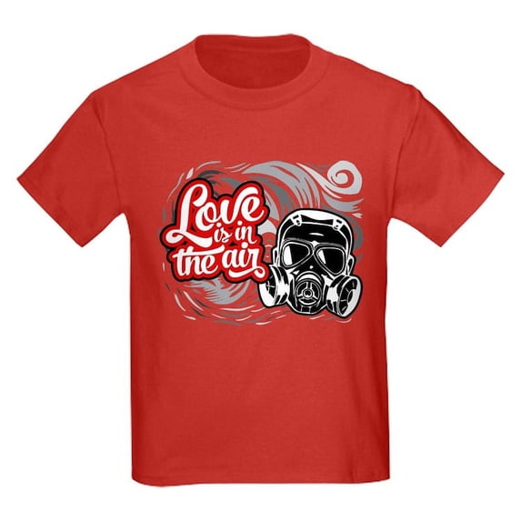 CafePress - Love Is In The Air Kids Dark T Shirt - Dark T-Shirt Kids XS-XL