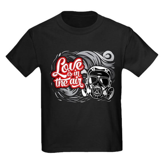 CafePress - Love Is In The Air Kids Dark T Shirt - Dark T-Shirt Kids XS-XL