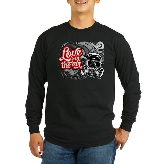 CafePress - Love Is In The Air Long Sleeve Dark T Shirt - Long Sleeve Dark T-Shirt