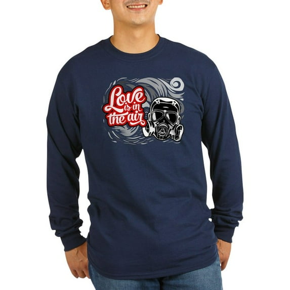 CafePress - Love Is In The Air Long Sleeve Dark T Shirt - Long Sleeve Dark T-Shirt