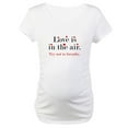 thumbnail image 1 of CafePress - Love Is In The Air Maternity T Shirt - Cotton Maternity T-shirt, Cute & Funny Pregnancy Tee, 1 of 4
