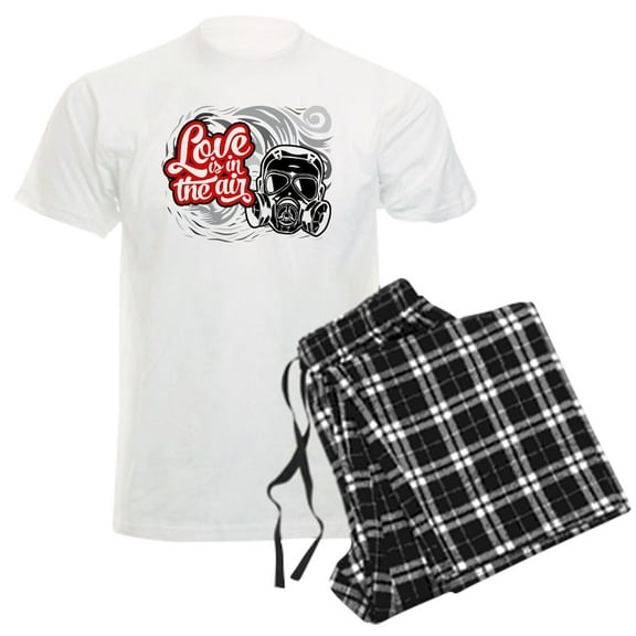 CafePress - Love Is In The Air Men's Light Pajamas - Men's Light Loose Fit Cotton Pajama Set