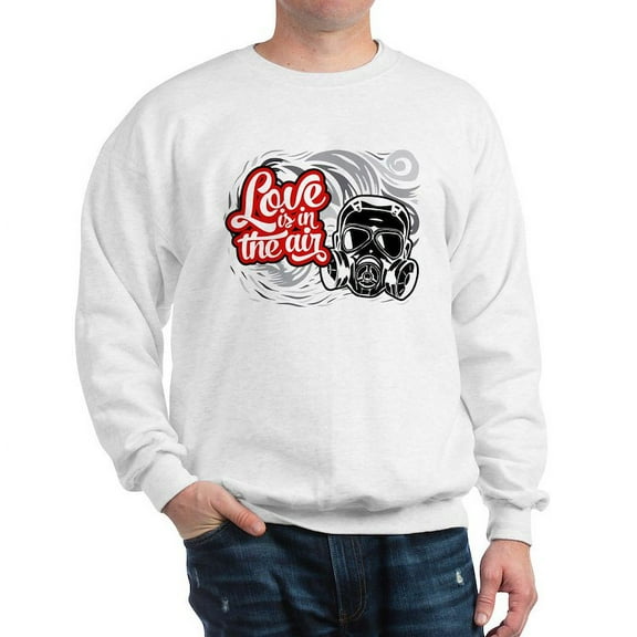 CafePress - Love Is In The Air Sweatshirt - Crew Neck Sweatshirt