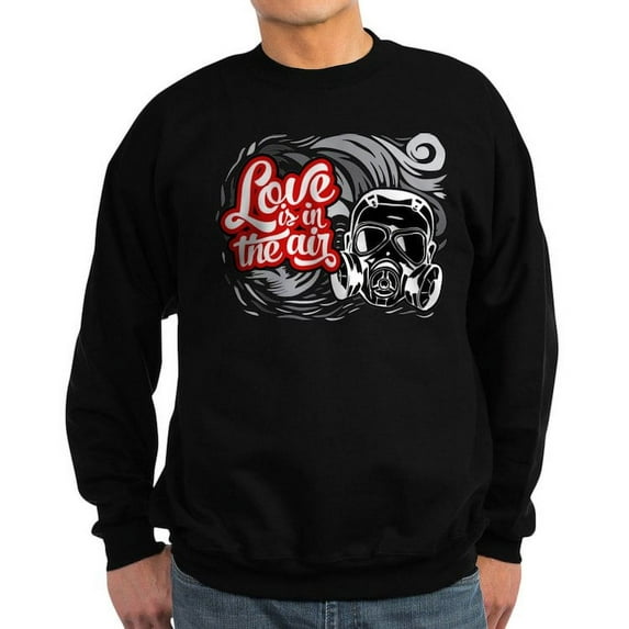 CafePress - Love Is In The Air Sweatshirt (Dark) - Classic Crew Neck Sweatshirt