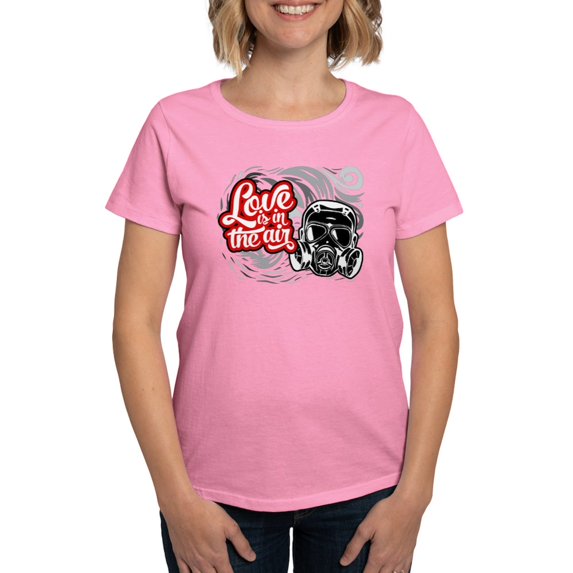 CafePress - Love Is In The Air Women's Classic T Shirt - Women's Traditional Fit Dark T-Shirt